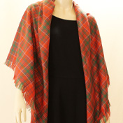 Shawl, Wool, PLAIN weave, Grant Tartan